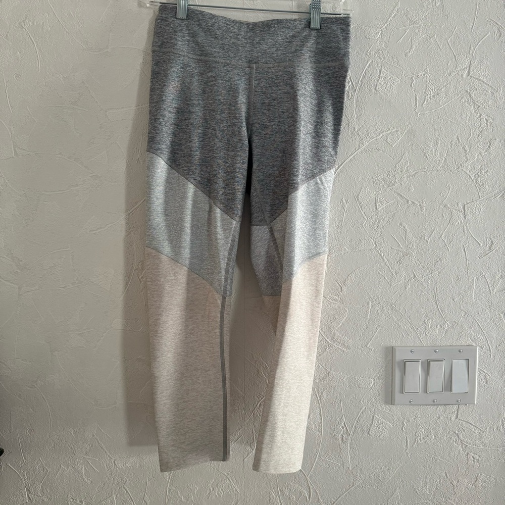 Outdoor Voices TechSweat Flex Leggings - Tri-Tone Grey/Oatmeal- sz M